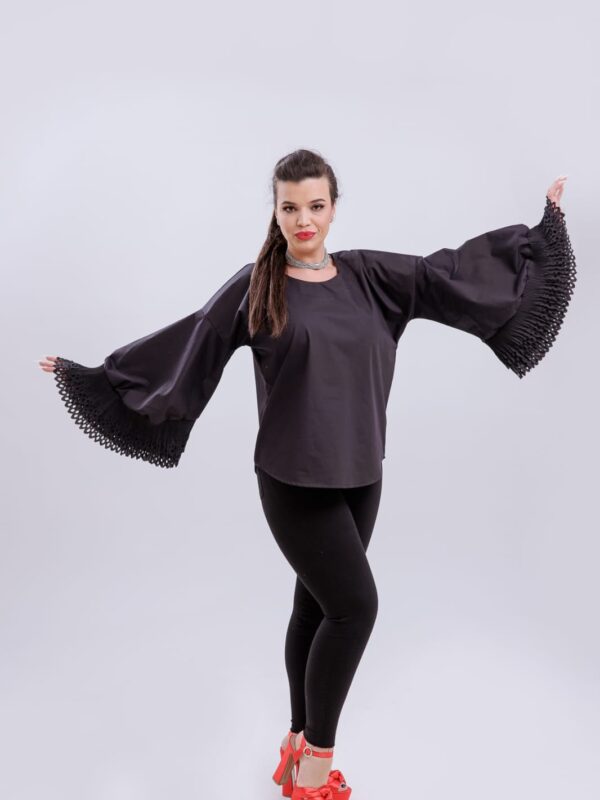 Cămașă Larissa Neagra | Oversize