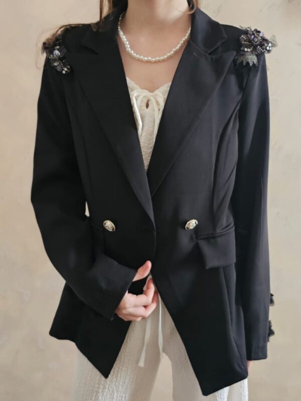 Sacou Elysee, negru, One Size