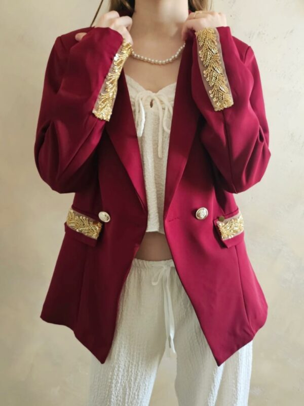 Sacou Simellina burgundy, One Size